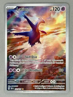 Pokemon TCG Latios 203/191 Surging Sparks Illustration Rare Card - Image 3