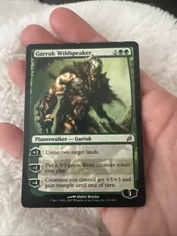 MTG Magic The Gathering Card Garruk Wildspeaker Lorwyn Regular 213/301 - Image 2