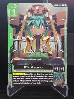 Gundam Card Game - Flit Asuno (GD02 Release Event) GD02-088 R - NM - Image 1