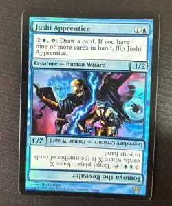 MTG FOIL CHAMPIONS OF KAMIGAWA JUSHI APPRENTICE NM MAGIC THE GATHERING ENGLISH - Image 3