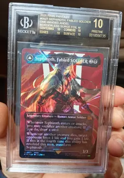 MTG Sephiroth, Fabled SOLDIER Black Label SURGE FOIL BGS 10 (527) Final Fantasy - Image 1