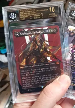 MTG Sephiroth, Fabled SOLDIER Black Label SURGE FOIL BGS 10 (527) Final Fantasy - Image 4