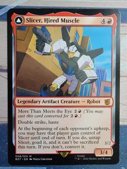Slicer, Hired Muscle - MTG - Universes Beyond: Transformers - BOT - NM - Image 1