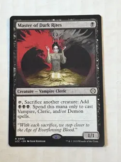 Master of Dark Rites Commander: the Lost Caverns of Ixalan Regular Creature MTG - Image 1