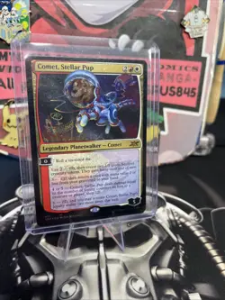 Comet, Stellar Pup (Galaxy Foil) M Unfinity 452 NM Magic The Gathering Foil - Image 1