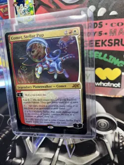 Comet, Stellar Pup (Galaxy Foil) M Unfinity 452 NM Magic The Gathering Foil - Image 2