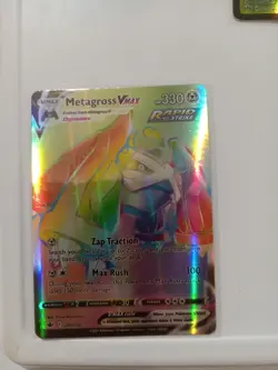 Pokemon Metagross VMAX 208/198 Rainbow Secret Rare Chilling Reign 2021 - Image 1