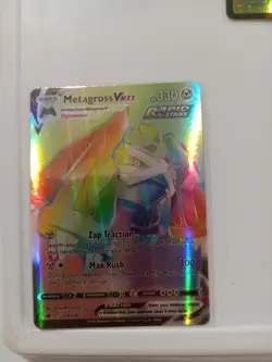 Pokemon Metagross VMAX 208/198 Rainbow Secret Rare Chilling Reign 2021 - Image 2