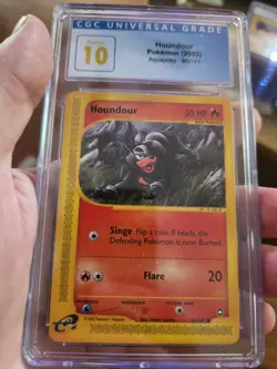 (POP 1) CGC 10 PRISTINE Pokemon Aquapolis Houndour eReader 86/147 Card 2003 - Image 2