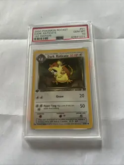 2000 POKEMON TEAM ROCKET #51 DARK RATICATE 1ST EDITION MINT PSA 10 - Image 2