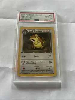 2000 POKEMON TEAM ROCKET #51 DARK RATICATE 1ST EDITION MINT PSA 10 - Image 3