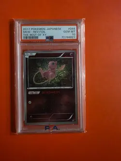 2017 Pokemon Japanese Mew Rev Foil The Best Of XY 044/171 PSA 10 - Image 1