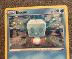 Eiscue SWSH128 Pokemon Sword & Shield Black Star Promo HOLO HD SWIRL LP C - Image 3