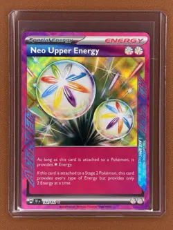 Pokemon TCG: TEF NEO UPPER ENERGY Holo Ace Spec Rare 162/162 NM - Image 1
