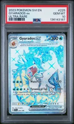 2023 Pokemon Svi EN-Scarlet & Violet Gyarados EX Ultra Rare PSA 10 #225 - Image 1