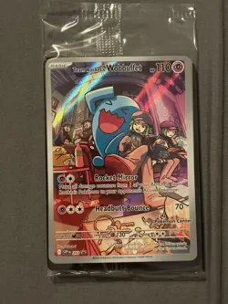 SEALED Team Rocket’s Wobbuffet Pokemon Center Stamp ETB Promo 203 - Image 1