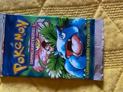 1st Edition! German Pokemon Base Set Booster Pack Unweighed LAST ONE! Read - Image 1