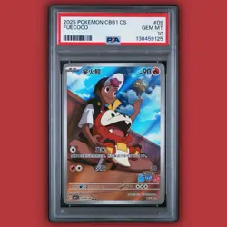 2025 POKEMON SIMPLIFIED CHINESE CBB1 C-GEM PACK VOL 1 #09 FUECOCO PSA 10 - Image 1