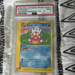 Slowking Pokemon 2002 Trainers Magazine Vol. 15 Promo Japanese 006/T PSA 9 - Image 1