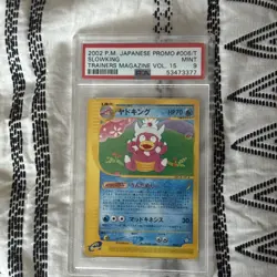 Slowking Pokemon 2002 Trainers Magazine Vol. 15 Promo Japanese 006/T PSA 9 - Image 2