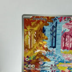 Pokemon Deerling Illustration Rare Full Art Holo SV05 Temporal Forces 165/162 - Image 2