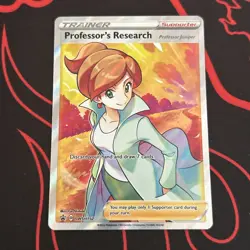 Pokemon Professor's Research SWSH152 Juniper Full Art Promo NM - Image 1