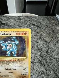 Pokemon TCG Machamp Holo Rare 1st Edition Base Set DMG - Image 3