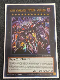Super Starslayer Ty-phon - Sky Crisis Ultra Rare RA04-EN072 Yugioh - Image 1