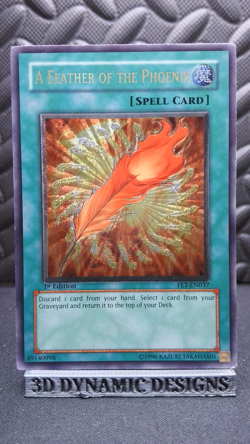 | Yugioh A Feather of the Phoenix FET-EN037 1st Edition Ultimate Rare LP/PL | - Image 1