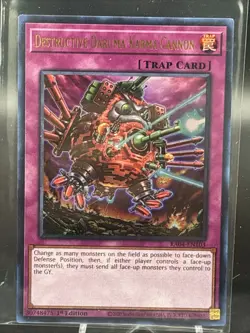 Yugioh Destructive Daruma Karma Cannon MP23-EN217 Secret Rare 1st Ed NM - Image 1
