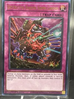 Yugioh Destructive Daruma Karma Cannon MP23-EN217 Secret Rare 1st Ed NM - Image 2