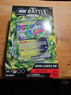 Pokemon Iron Leaves EX Battle Deck Factory Sealed TCG Cards - Image 1