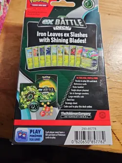 Pokemon Iron Leaves EX Battle Deck Factory Sealed TCG Cards - Image 3