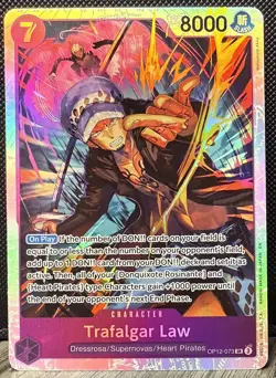 OP12-073 Trafalgar Law FOIL SR A Legacy of the Master One Piece Card Game - Image 1