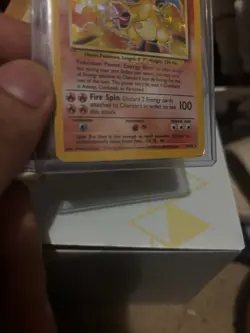 1999 Pokemon TCG Base Set Charizard Holo Unlimited Rare Vintage Card 4/102 - Image 3