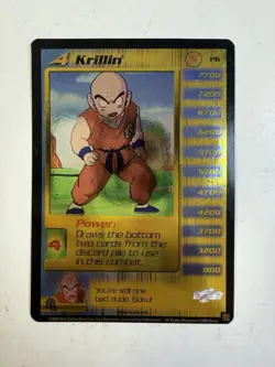 DBZ Dragon Ball Z - 2000 Score Krillin Gold Foil Promo Card - Krillin P6- NM - Image 1