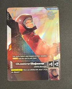 Quatro Bajeena gd02-098 Winner Gundam Card Game - Image 1