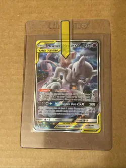 Pokemon TCG Mewtwo & Mew GX SM191 Black Star Promo Card Near Mint Condition - Image 1