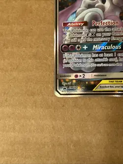 Pokemon TCG Mewtwo & Mew GX SM191 Black Star Promo Card Near Mint Condition - Image 3