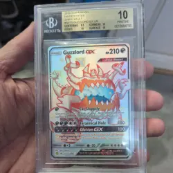 PSA10 Guzzlord GX SV71/SV94 Hidden Fates Shiny Vault Holo Pokemon Card - Image 1