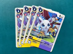 Gatomon BT16-031 Playset Beginning Observer Digimon Card Game x4 - Image 1