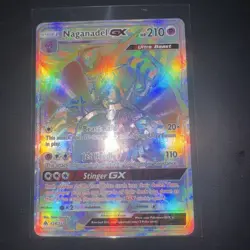 Pokemon Card Naganadel GX 134/131 SM Forbidden Light Secret Rare Near Mint - Image 1