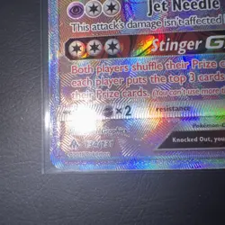 Pokemon Card Naganadel GX 134/131 SM Forbidden Light Secret Rare Near Mint - Image 5