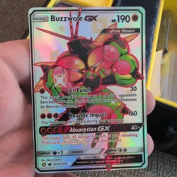 Buzzwole GX SV68/SV94 Hidden Fates Full Art Shiny Holo Rare Pokemon Card NM - Image 1