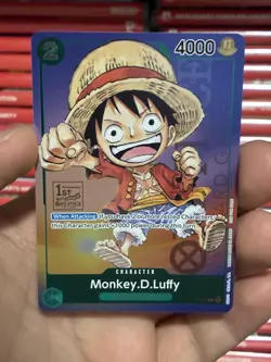 Monkey.D.Luffy (1st Anniversary Tournament) P-037 One Piece Promotion Cards Foil - Image 1