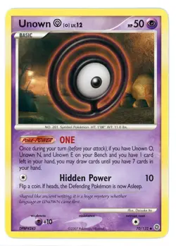 Unown O 70/132 Secret Wonders Pokemon Card - Image 1