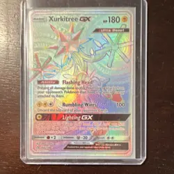 Pokemon Xurkitree GX Full Art Hyper Secret Rare Holo Ultra Prism 160/156 Card - Image 1