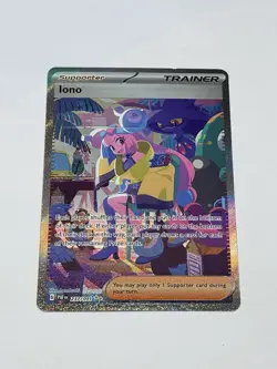 Pokemon Card TCG Iono #237/091 SV: Paldean Fates Holo Special Illustration Rare - Image 1