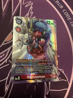 Medusamon Time Stranger Dash Pack Alternate Art SR BT21-029 NM Digimon Card Game - Image 1