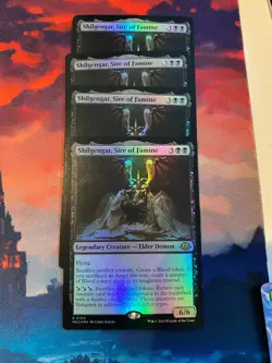MTG Modern Horizons 3 Shilgengar Sire of Famine Foil x 4 - Image 1